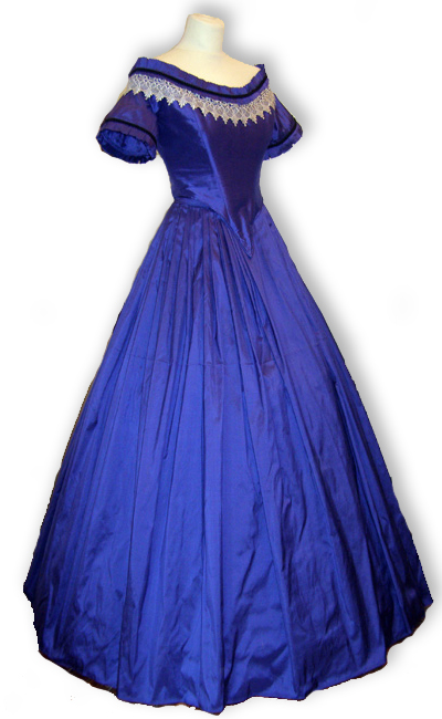 Ballkleid um 1860